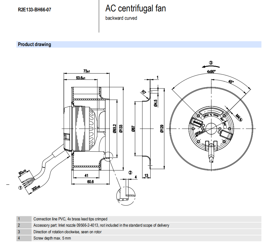 AC centrifugal fan-R2E133-BH66-07(1)