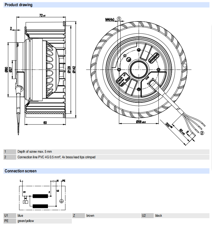AC centrifugal fan -R2E140-AS77-37(1)